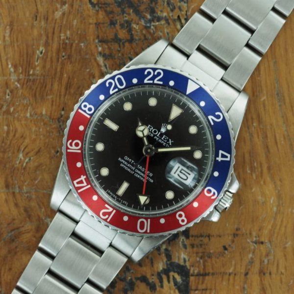 Front face of Rolex GMT-Master Ref 1675