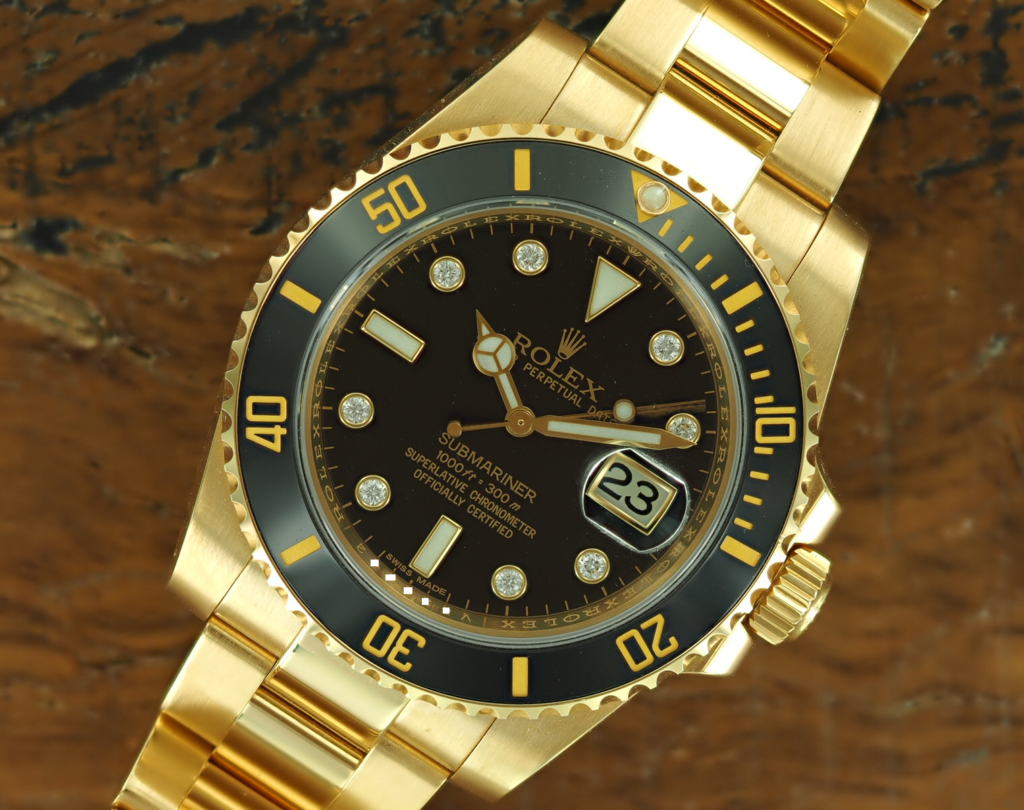 18K Gold Rolex Submariner 116618 Full Set - Luxury Vintage Concept