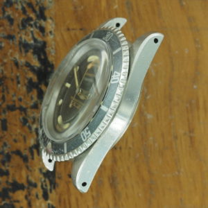 Left side of S/Steel Rolex Submariner square shoulders 5512 from 1959