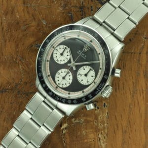 Front right face of Rolex Daytona Paul Newman 6241 Musketer Dial