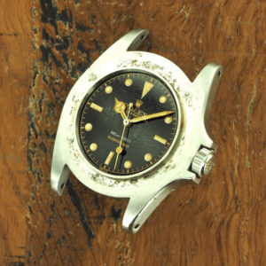 Front face of S/Steel Rolex Submariner square shoulders 5512 from 1959