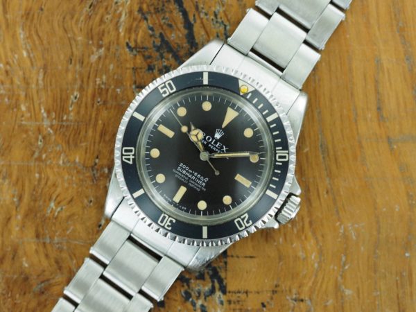 Front face of S/Steel Rolex 5512 meters first, matte dial 5512 from 1967