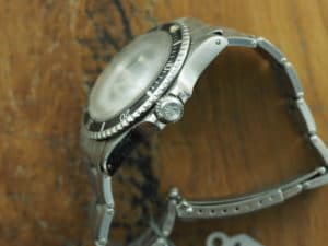 Right side of S/Steel Rolex Submariner meters first 5513 from 1967