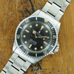 Full front side of S/Steel Rolex 5512 meters first, matte dial 5512 from 1967