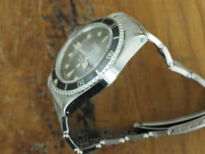 Left side of S/Steel Rolex Submariner swiss only no chapter 5513 from 1963