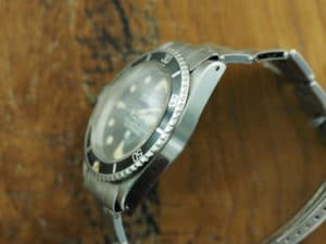 Left side of S/Steel Rolex Submariner meters first 5513 from 1967
