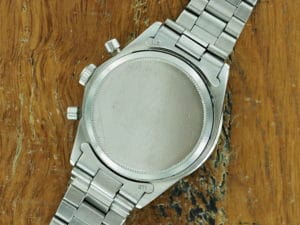Back side of S/Steel Rolex Daytona Paul Newman 6262 from 1970