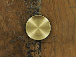 Engraving on 18K Rolex Day-Date bark finish 1807 from 1967