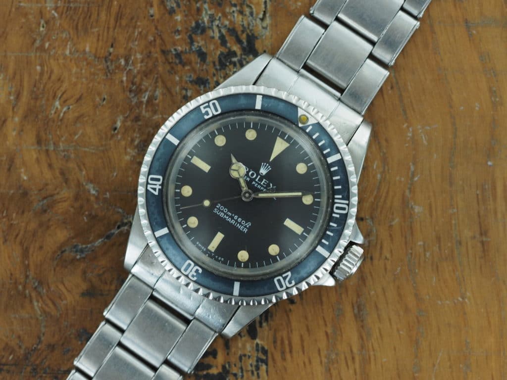 (SOLD!) S/Steel Rolex Submariner meters first 5513 from 1969 - Luxury ...