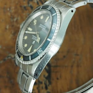 Left side of S/Steel Rolex Submariner meters first 5513 from 1969