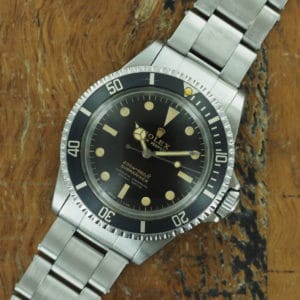 Front face of S/Steel Rolex Submariner late gilt dial from 1967