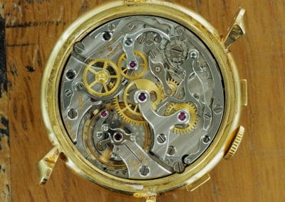 Internals of 18K Vacheron & Constantin chronograph ref 4178 from 1950