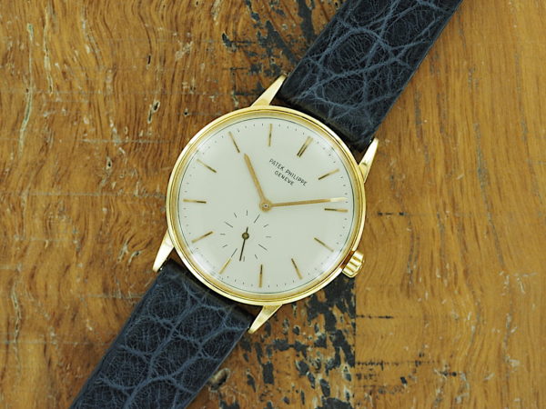 Front face of 18K Patek Philippe automatic, screw back case from 1964