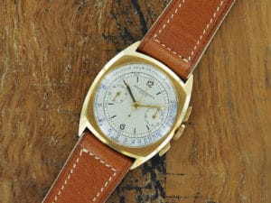 Front face of 1938 18K Vacheron & Constantin chronograph