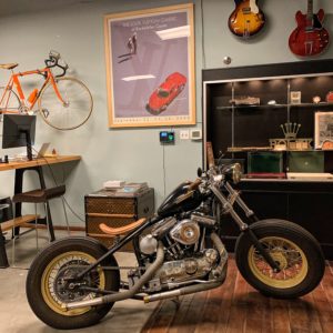 Motorcycle inside Luxury, Vintage, Concept shop