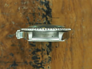 Top side of 1969 S/Steel Rolex Submariner "meters first" ref 5513