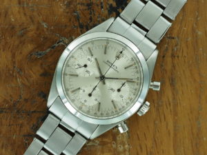 Front face of 1963 S/Steel Rolex Pre-Daytona ref 6238