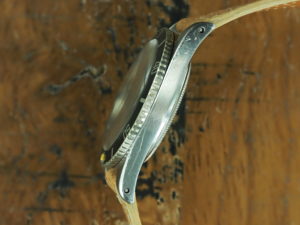 Left side of 1958 S/Steel Rolex Submariner ref 5508
