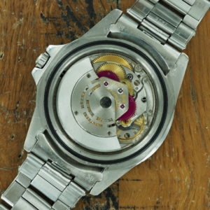 Internals of 1965 S/Steel Rolex GMT Master gilt dial Ref 1675