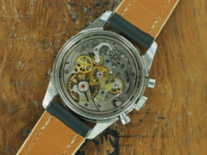Internals of 1975 circa S/Steel Universal Genève Tri-Compax