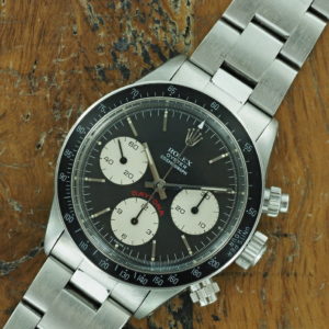 Front face of 1979 S/Steel Rolex Cosmograph Daytona ref 6263