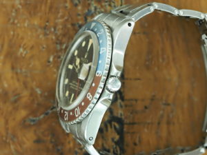 Full right side of 1966 S/Steel Rolex gilt GMT-Master ref 1675