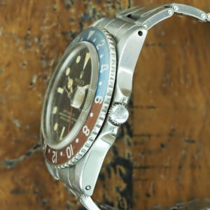 Full right side of 1966 S/Steel Rolex gilt GMT-Master ref 1675